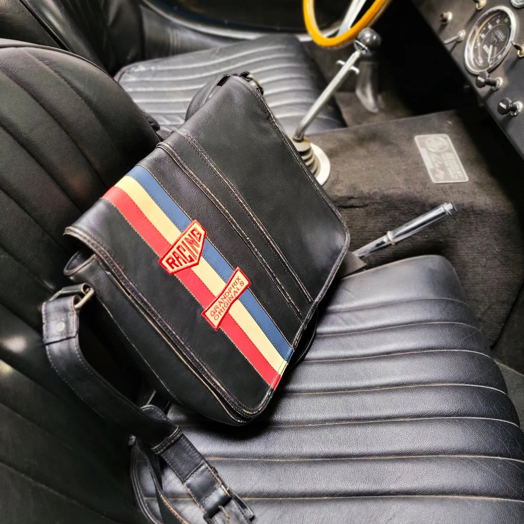 Vintage Leather Silverstone Messenger Bag