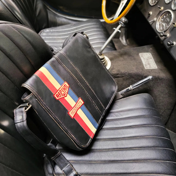 Vintage Leather Silverstone Messenger Bag