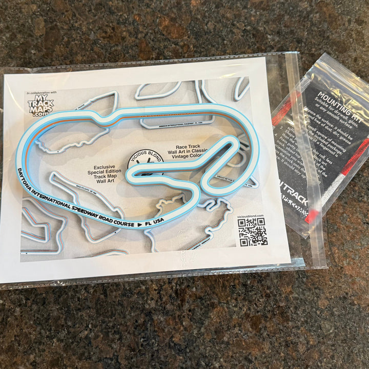 Track Maps - set of 5 in Gulf Blue