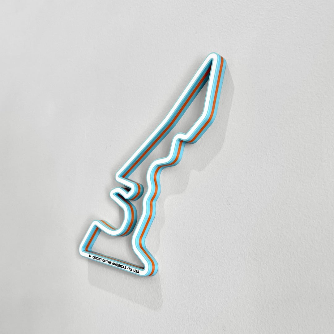 Track Maps - set of 5 in Gulf Blue