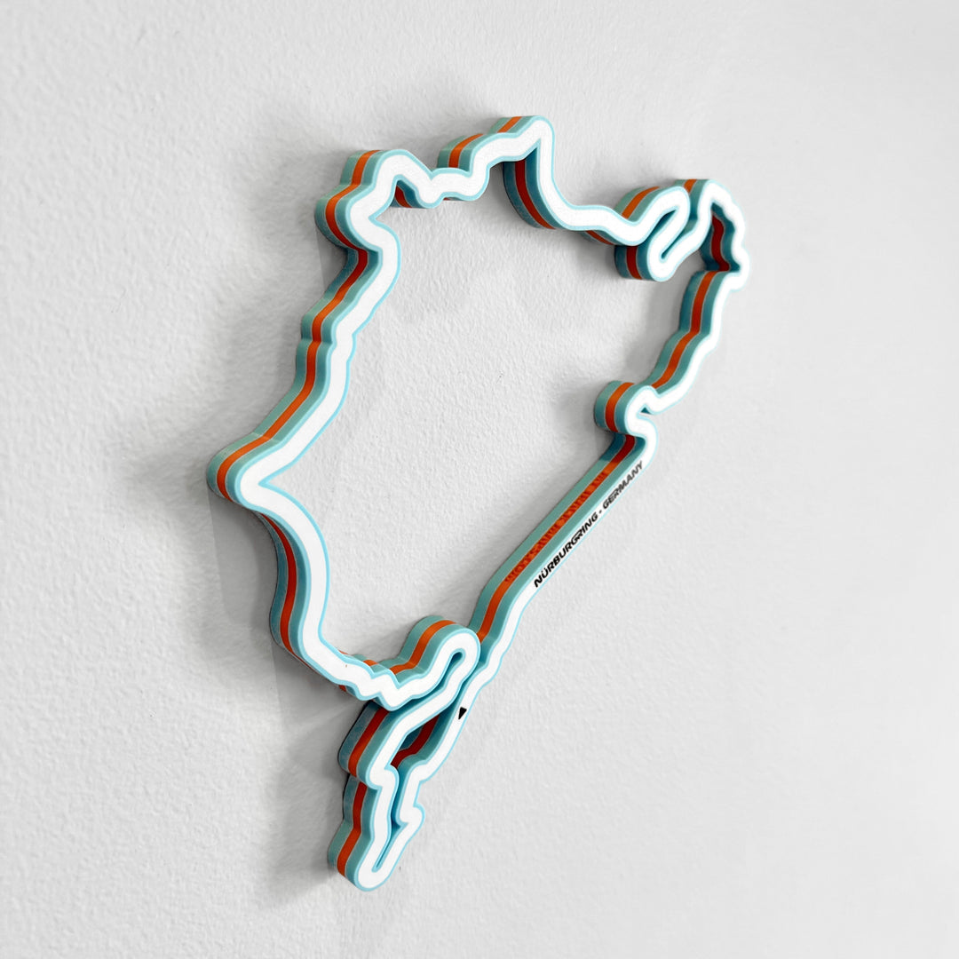Track Maps - set of 5 in Gulf Blue