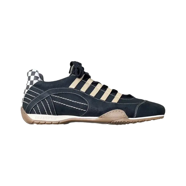 Men's Racing Sneaker in Black & Gold