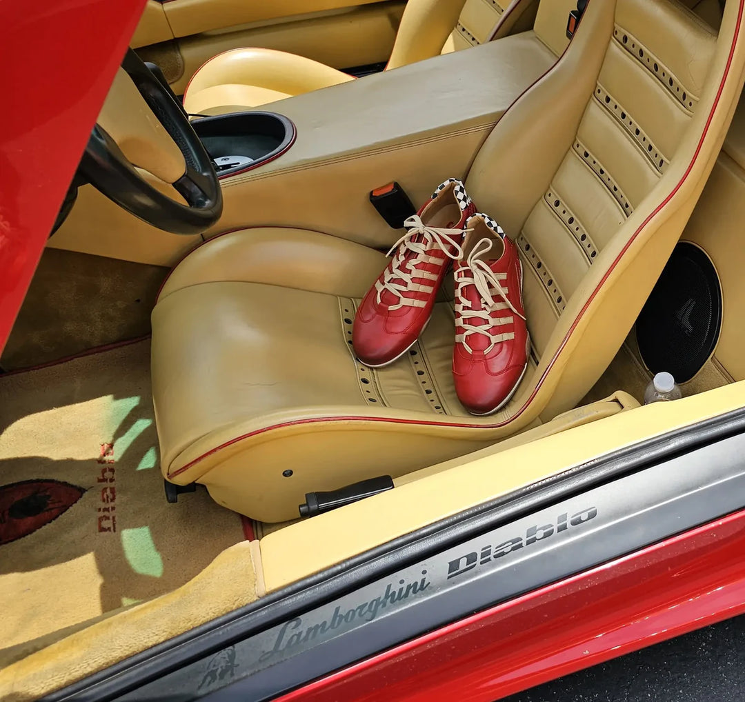 Women's Racing Sneaker in Corsa Rosso