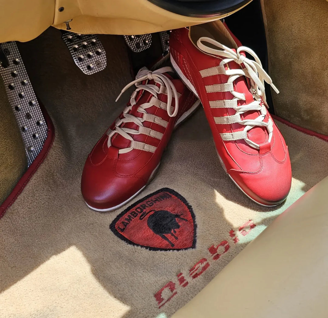 Men's Racing Sneaker in Corsa Rosso