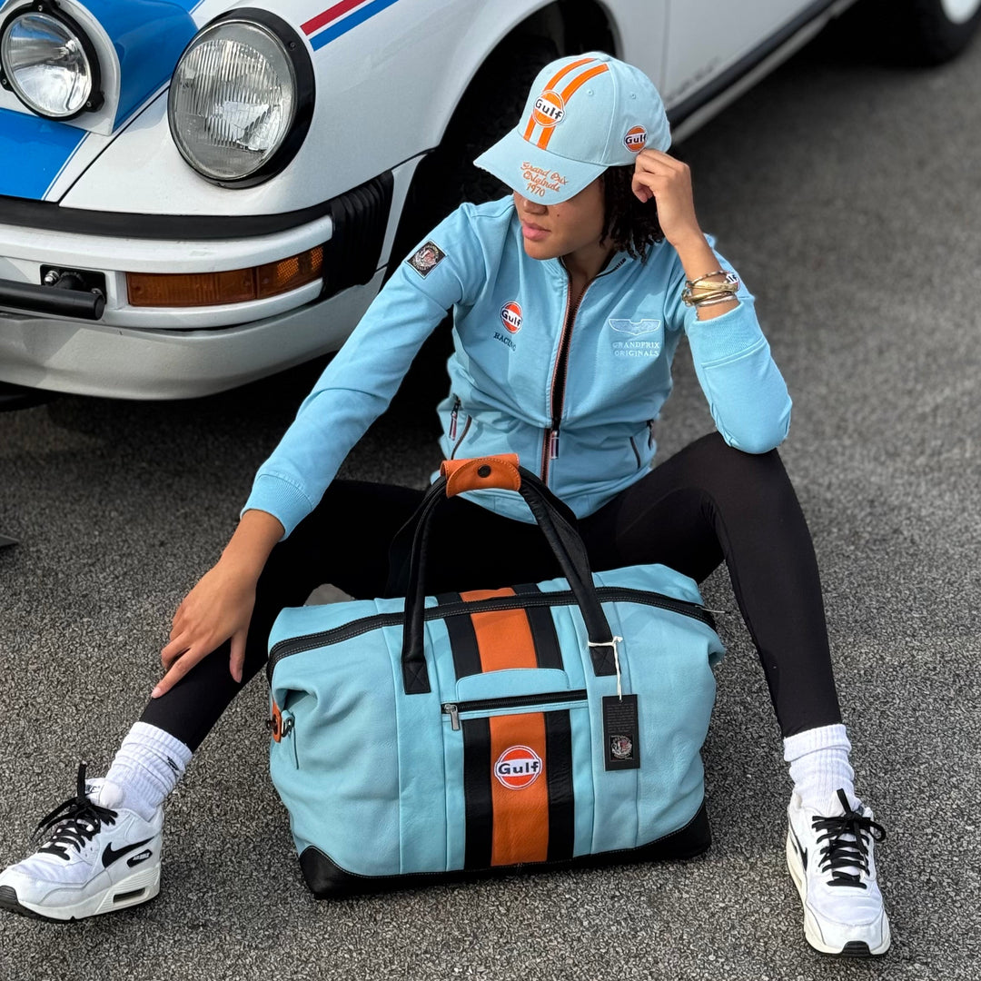 **NEW** Women's Gulf Raceway Cotton Zip Jacket in Gulf Blue