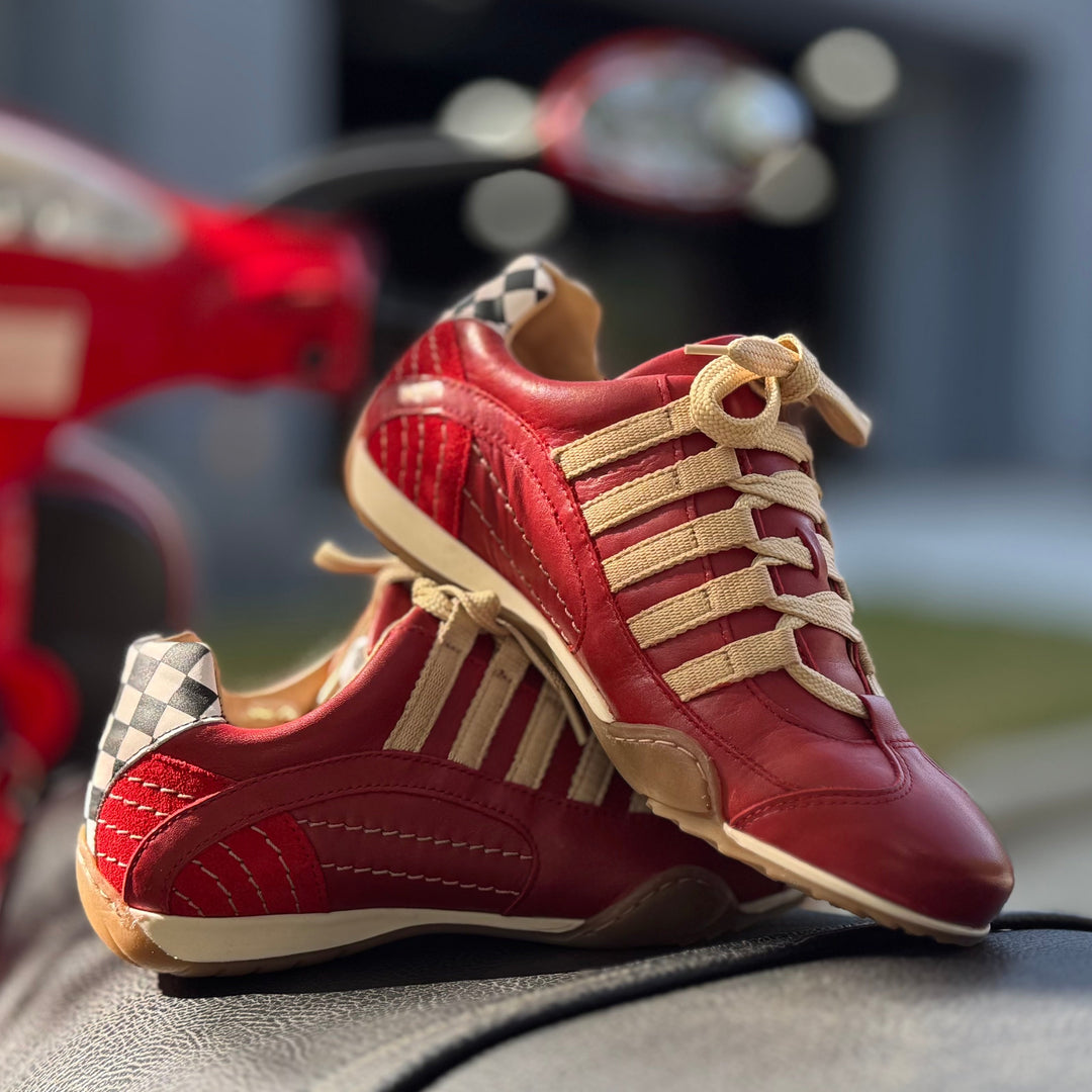 Women's Racing Sneaker in Corsa Rosso