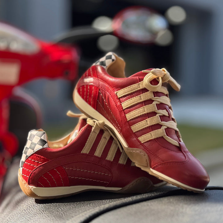 Women's Racing Sneaker in Corsa Rosso