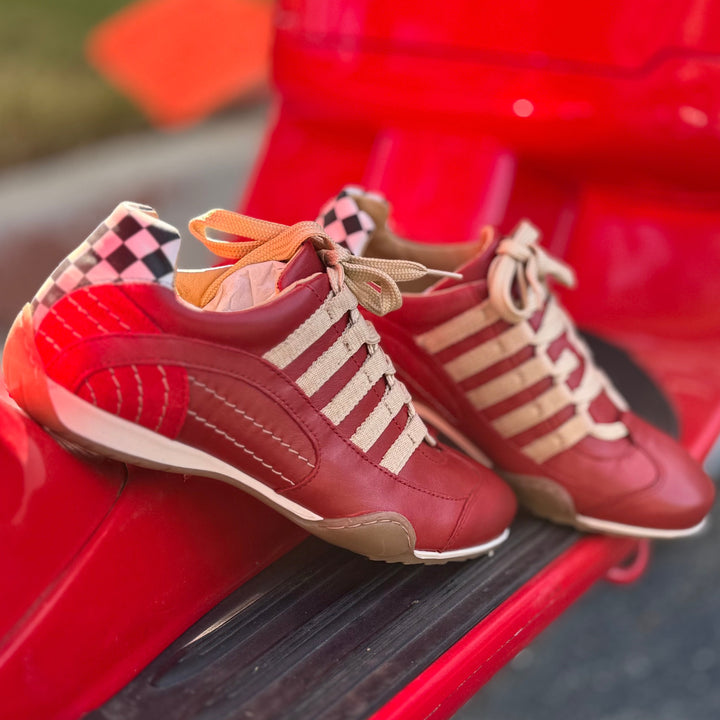 Women's Racing Sneaker in Corsa Rosso