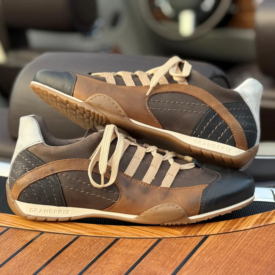 Men's GrandPrix Sneaker in Designo Marron