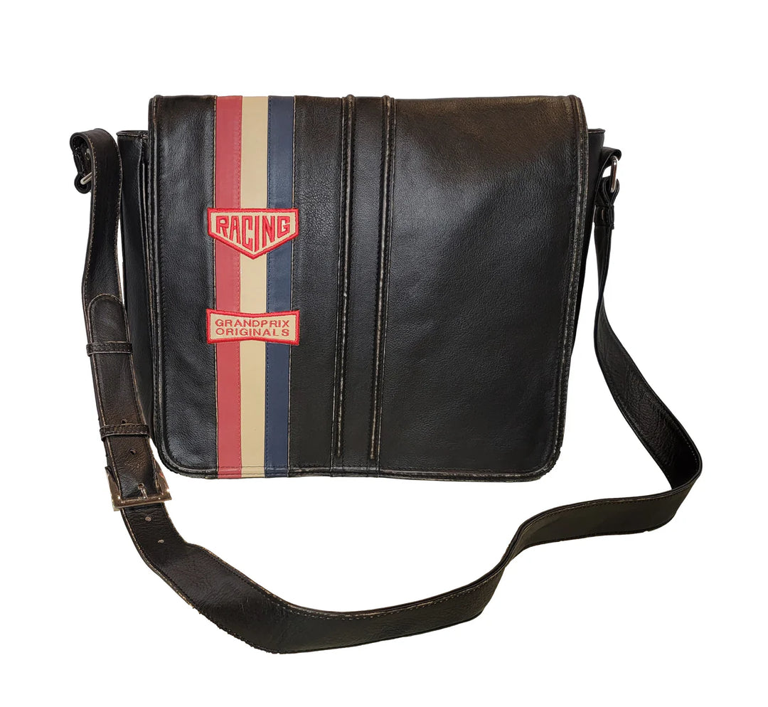 Vintage Leather Silverstone Messenger Bag