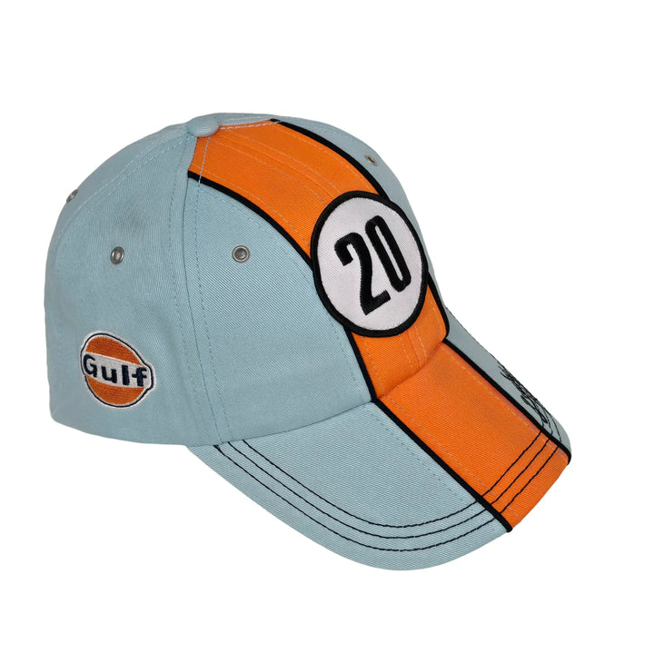 Gulf #20 Baseball Cap / Hat in Gulf Blue