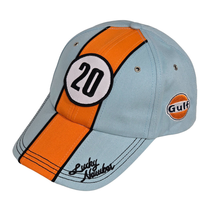 Gulf #20 Baseball Cap / Hat in Gulf Blue