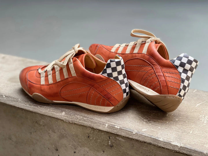 Men's Racing Sneaker in Vintage Orange